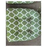 Green Trellis Outdoor Chair Cushions - Set of 4