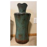 Green Distressed Ceramic Vases (Lot of 2)