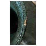 Green Distressed Ceramic Vases (Lot of 2)