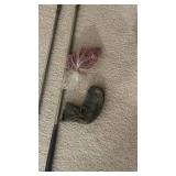 Vintage 1930s Ladies Golf Club Set in Leather Carry Bag - Irons & Woods