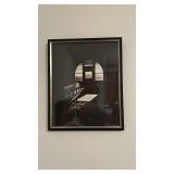 Framed Reimer Monochrome Interior Scene Photograph - Black Frame With Silver Trim