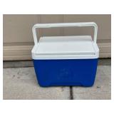 Igloo Cooler - Blue Body with White Lid, Portable Ice Chest