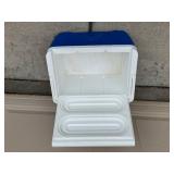 Igloo Cooler - Blue Body with White Lid, Portable Ice Chest