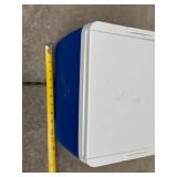 Igloo Cooler - Blue Body with White Lid, Portable Ice Chest