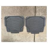 4-Piece Universal Rubber Floor Mats - Front & Rear All-Weather Set