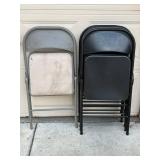 Cosco 14-711 05X All-Steel Folding Chairs - Black (Lot of 4)