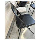Cosco 14-711 05X All-Steel Folding Chairs - Black (Lot of 4)
