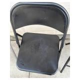 Cosco 14-711 05X All-Steel Folding Chairs - Black (Lot of 4)