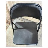 Cosco 14-711 05X All-Steel Folding Chairs - Black (Lot of 4)