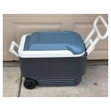 Igloo MAXCOLD Roller Jet 40 Qt Cooler - Wheeled Portable Ice Chest