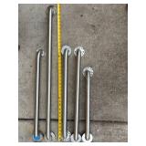 Walgreens Stainless Grab Bars Set - Wall Mount Hand Rails (Assorted Lengths)