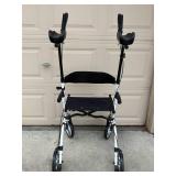 ELENKER 4-Wheel Rollator Walker with Forearm Cradles & Seat