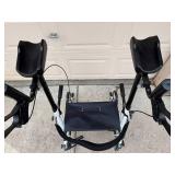 ELENKER 4-Wheel Rollator Walker with Forearm Cradles & Seat