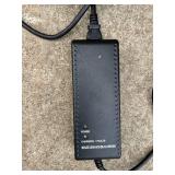 Small Adult or Child Power Wheelchair - Purple/Black Pattern with Under-Seat Battery & Left Joystick