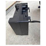 Small Adult or Child Power Wheelchair - Purple/Black Pattern with Under-Seat Battery & Left Joystick