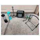 BlendJet Portable Blenders (2-Pack) - Rise Clear View Toaster - Turquoise Glass Goblets - Wire Basket