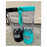 BlendJet Portable Blenders (2-Pack) - Rise Clear View Toaster - Turquoise Glass Goblets - Wire Basket