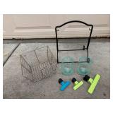 BlendJet Portable Blenders (2-Pack) - Rise Clear View Toaster - Turquoise Glass Goblets - Wire Basket