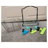 BlendJet Portable Blenders (2-Pack) - Rise Clear View Toaster - Turquoise Glass Goblets - Wire Basket