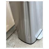 Stainless Steel Pedal Trash Can with Lid - Brushed Finish