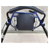 Drive Medical Rollator Walker 4-Wheel Blue - Model 10257BL-1 - 300 lb Capacity