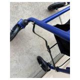 Drive Medical Rollator Walker 4-Wheel Blue - Model 10257BL-1 - 300 lb Capacity