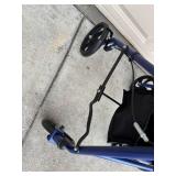 Drive Medical Rollator Walker 4-Wheel Blue - Model 10257BL-1 - 300 lb Capacity