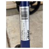 Drive Medical Rollator Walker 4-Wheel Blue - Model 10257BL-1 - 300 lb Capacity