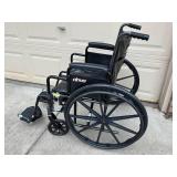 Drive Silver Sport Series Wheelchair - 350 lb Capacity, Black