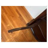 Filipino-Made Burl Wood Console Cabinet With Ornate Carved Panels