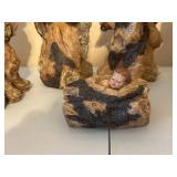 Resin Carved Wood-like Nativity Figures - Angel, Mary, Joseph, Magi & Animals (Assorted)