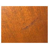 Mahogany or Walnut Dining Table Set with 8 Upholstered Chairs & 2 Leaves