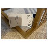 JamesDar Elm Square Table - White Marble-Look Top, Gold Frame - 15W x 15D x 24.5H