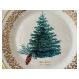 Lenox Blue Spruce Christmas Plate - Canada Limited Edition 2003