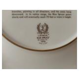 Lenox Blue Spruce Christmas Plate - Canada Limited Edition 2003