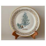 Lenox Blue Atlas Cedar Christmas Plate - 1983 Limited Commemorative Issue