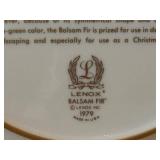 Lenox Christmas Plate - Balsam Fir, 1979 Limited Commemorative Issue