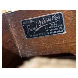 Paul Weiss Co. Vintage Walnut Sideboard Buffet with 3-Drawer Center Bank & End Cabinets