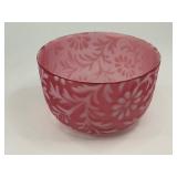 Fenton L.G. Smith Daisy & Fern Bowl