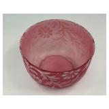 Fenton L.G. Smith Daisy & Fern Bowl