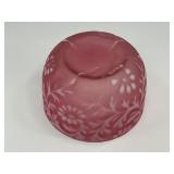 Fenton L.G. Smith Daisy & Fern Bowl