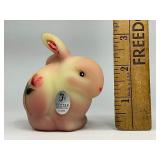 Fenton Burmese Art Glass Bunny Rabbit Uranium Glass