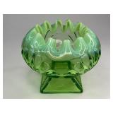 Jefferson Glass Opalecent Rose Glass Bowl