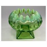 Jefferson Glass Opalecent Rose Glass Bowl