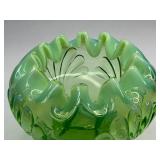 Jefferson Glass Opalecent Rose Glass Bowl