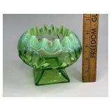 Jefferson Glass Opalecent Rose Glass Bowl