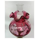 Fenton Cranberry Lamp