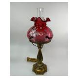 Fenton Cranberry Lamp
