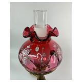 Fenton Cranberry Lamp