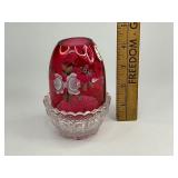 Fenton 100 Anniversary Rose Fairy Lamp